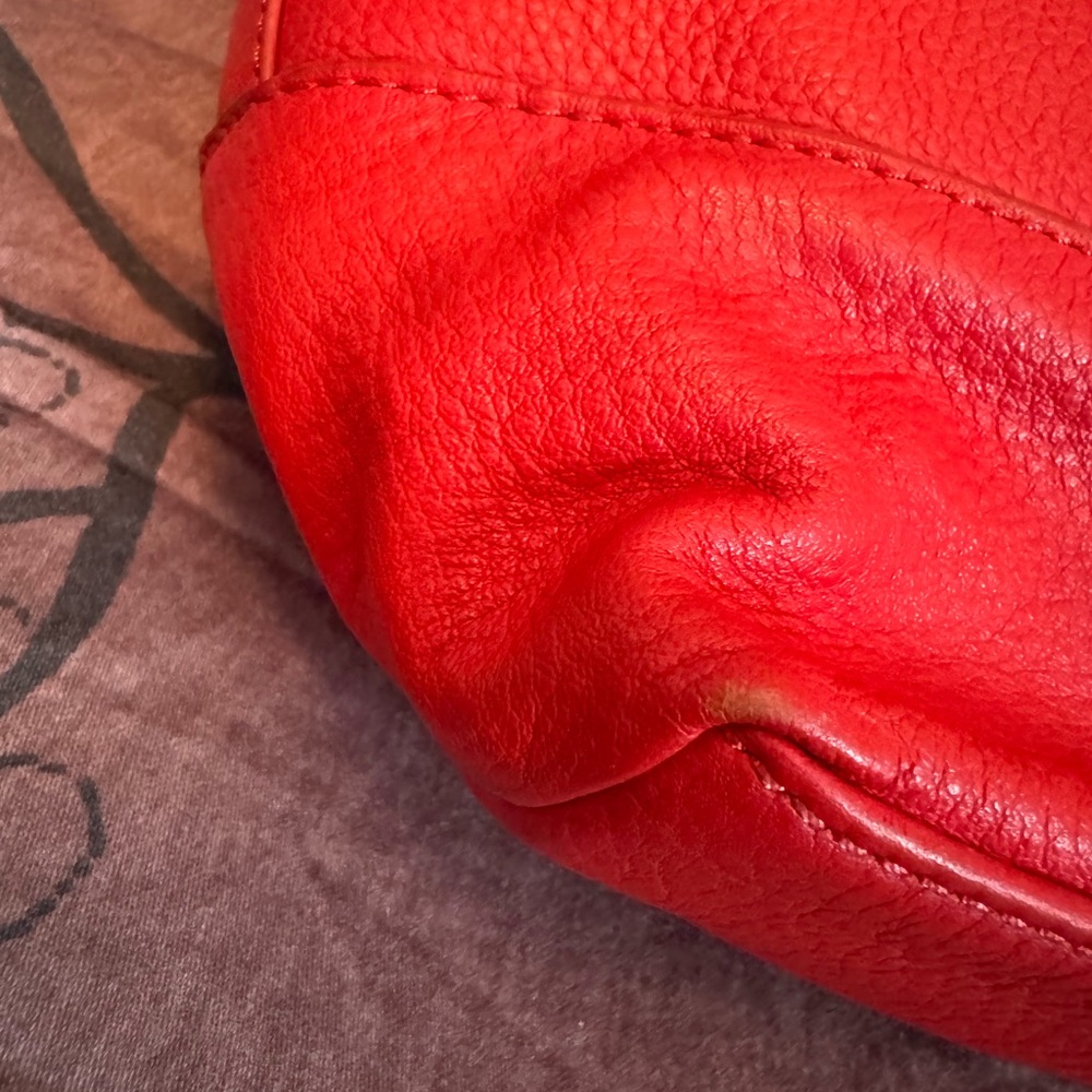 Tory Burch Red Leather Hobo Bag - Picture 14 of 15